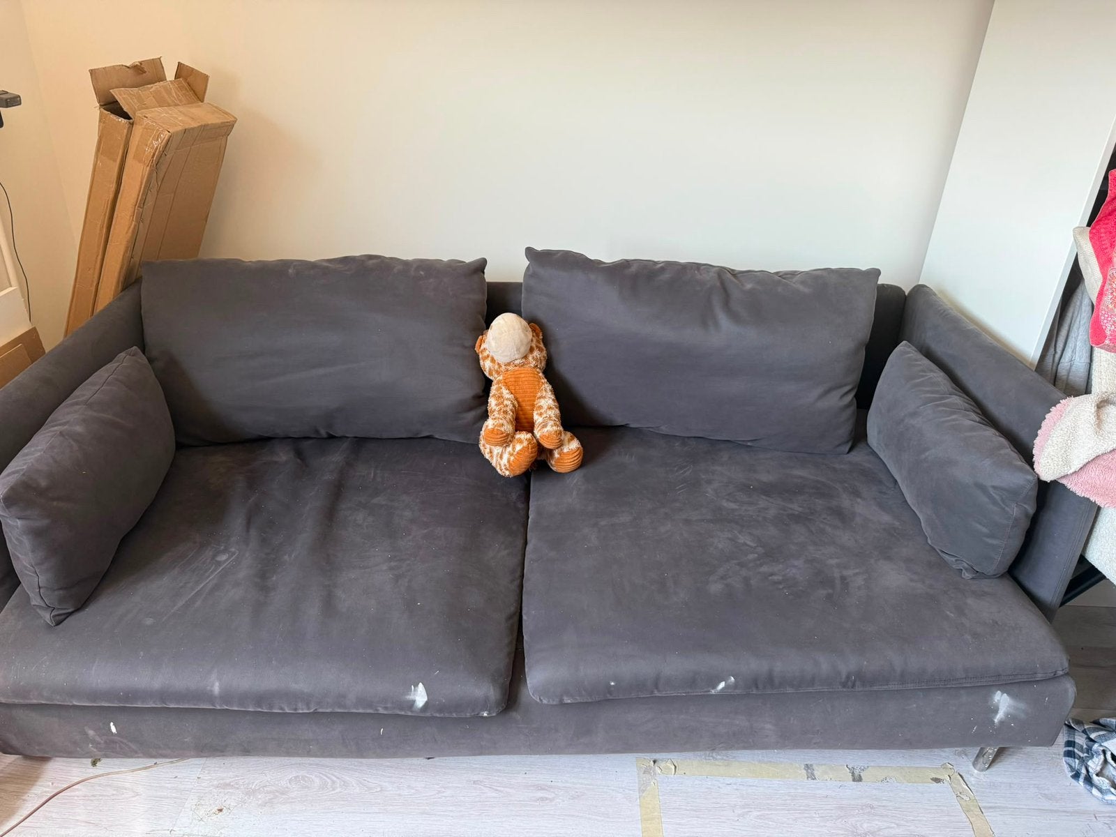 Gratis IKEA Söderhamn 3-zitsbank – hoes vervangbaar, Ophalen, Zo goed als nieuw, 75 tot 100 cm, Tweepersoons
