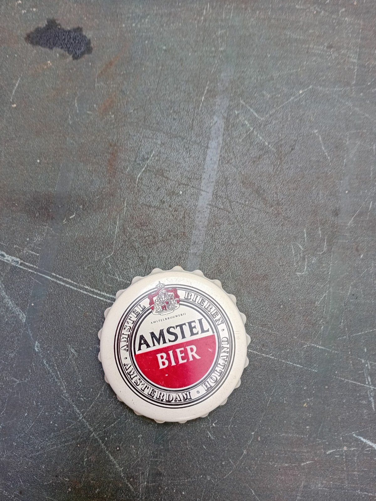 Amstel Bier Flessenopener - Vintage Kroonkurk Design, Ophalen, Gebruikt