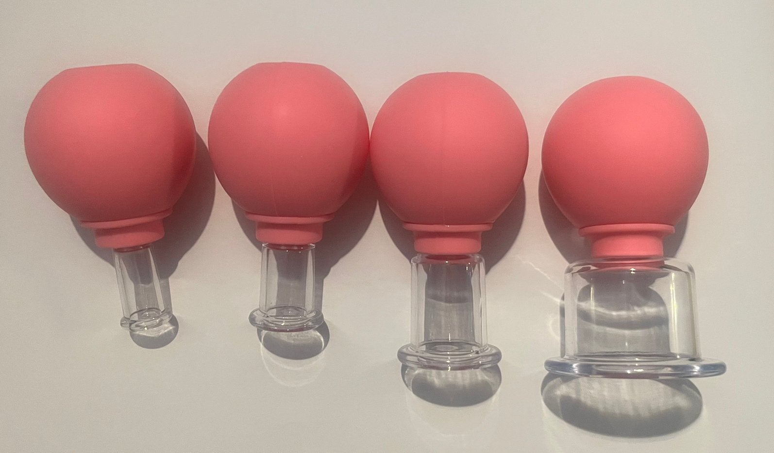 Cupping set – 4-delig – roze, Ophalen of Verzenden, Zo goed als nieuw, Gehele gezicht, Overige typen