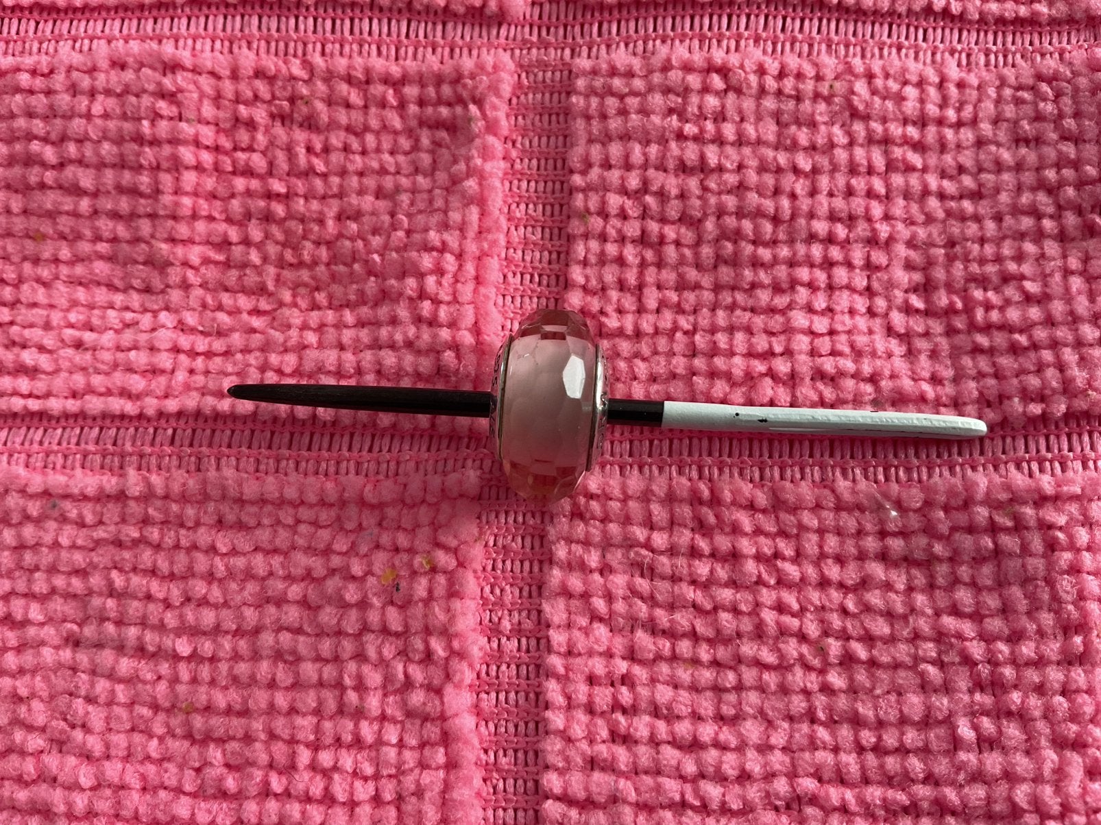 Pandora Bedel met Geslepen Glas, Verzenden, Zo goed als nieuw, Zilver, Pandora