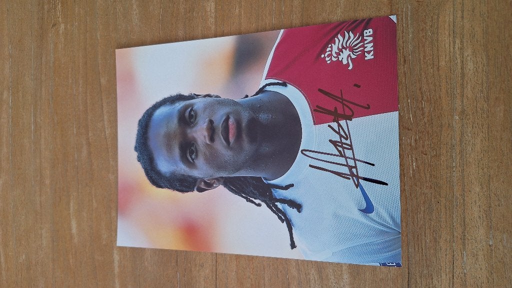 Foto 20x25 cm met handtekening; Florian Jozefzoon # Ajax RKC, Verzamelen, Ophalen of Verzenden, Nieuw, Overige binnenlandse clubs