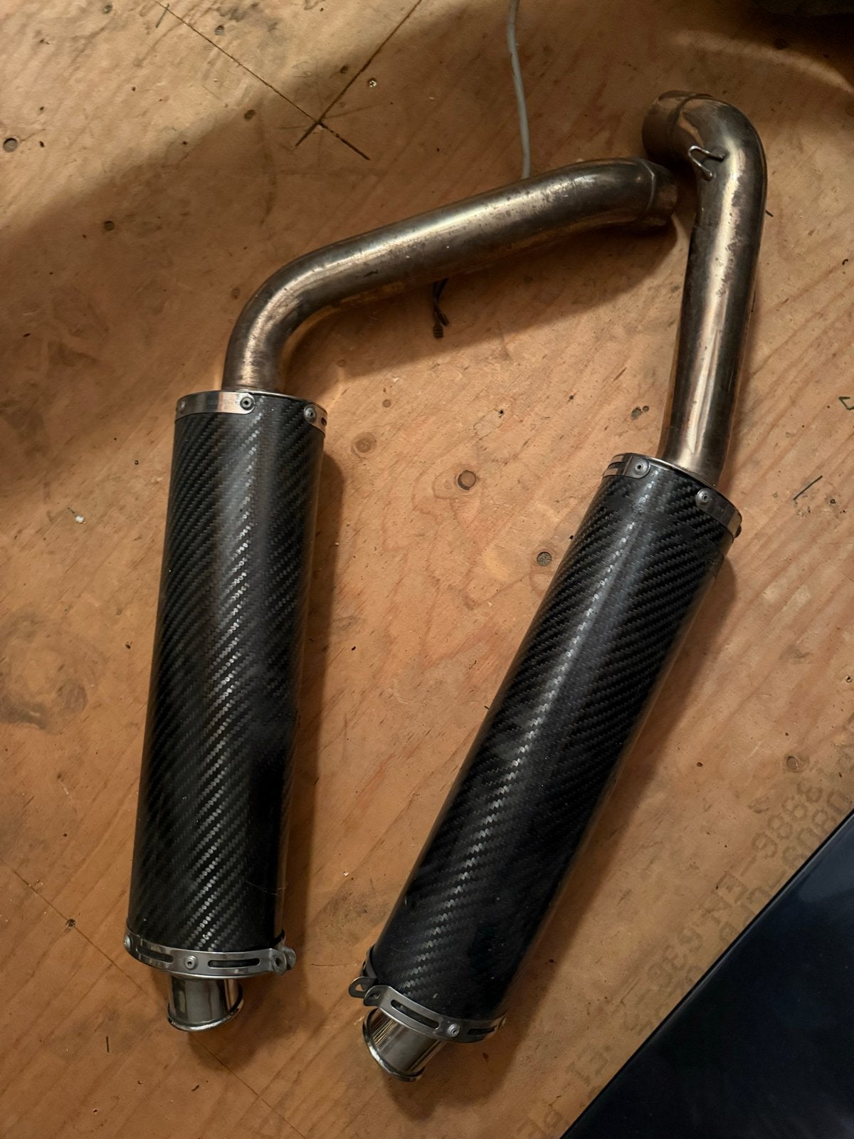 Termignoni 50mm uitlaten voor Ducati 748 916 996 998, Motoren, Ophalen of Verzenden, Gebruikt