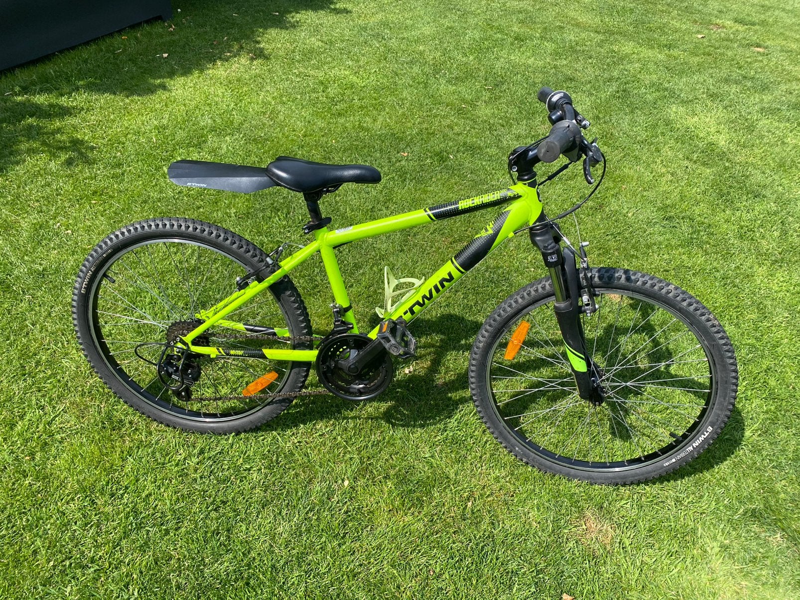 Mooie MTB Rockrider voor kinderen 24” 9-12 jaar Decathlon, Hardtail, Velgrem, Zo goed als nieuw, Ophalen