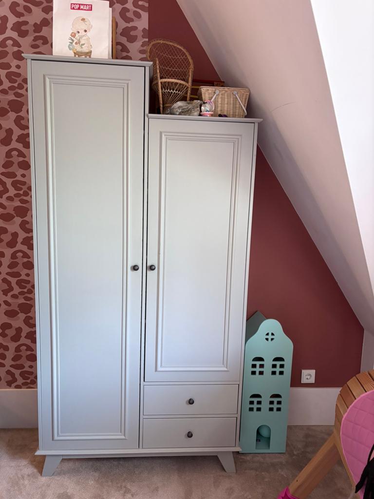 Woood lily set bed en kast, Overige materialen, Meisjes kamer, 50 tot 100 cm, Zo goed als nieuw