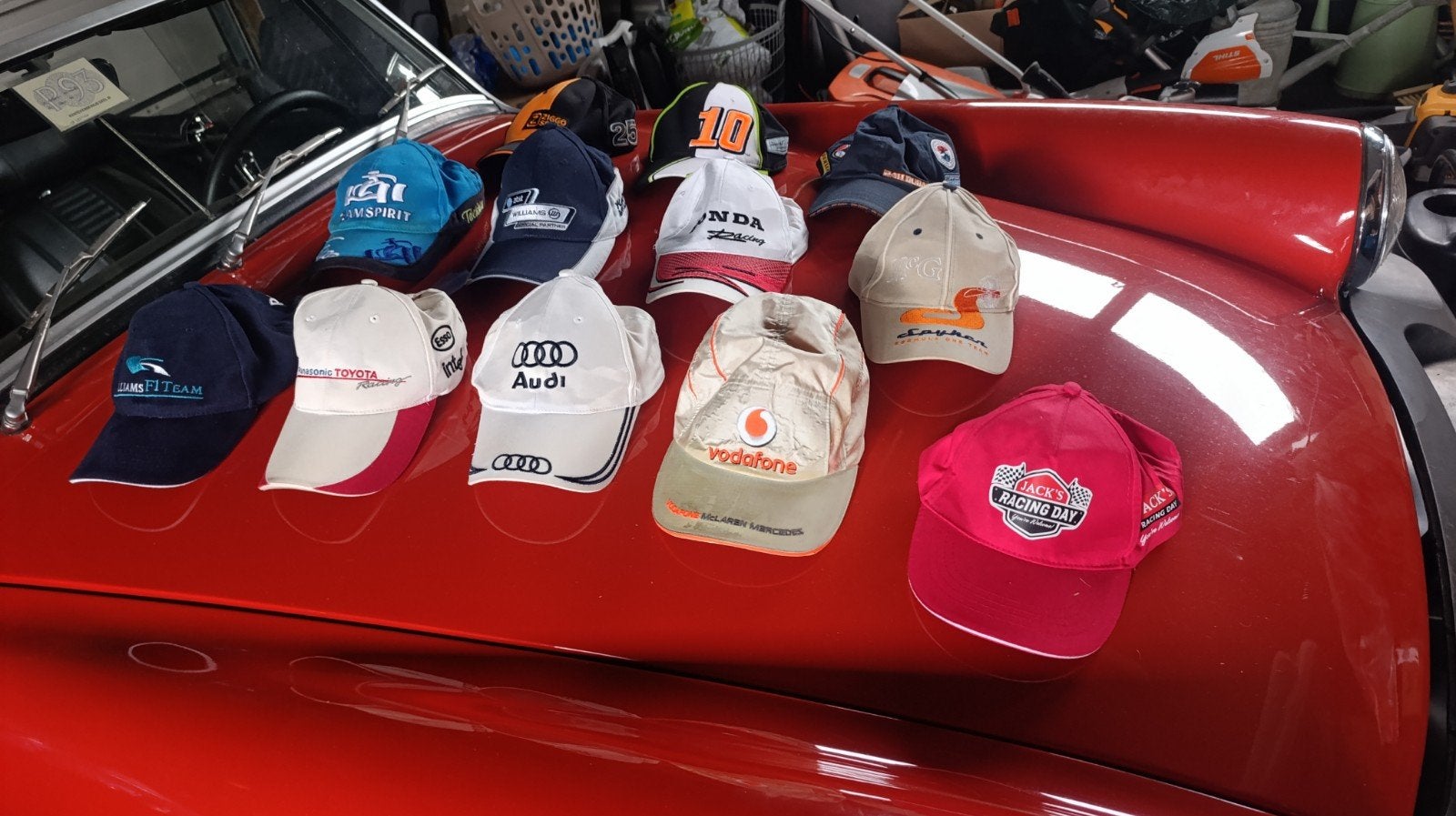 originele Race Caps: nascar, Williams, Toyota, Porsche, audi, Ophalen of Verzenden, Auto's