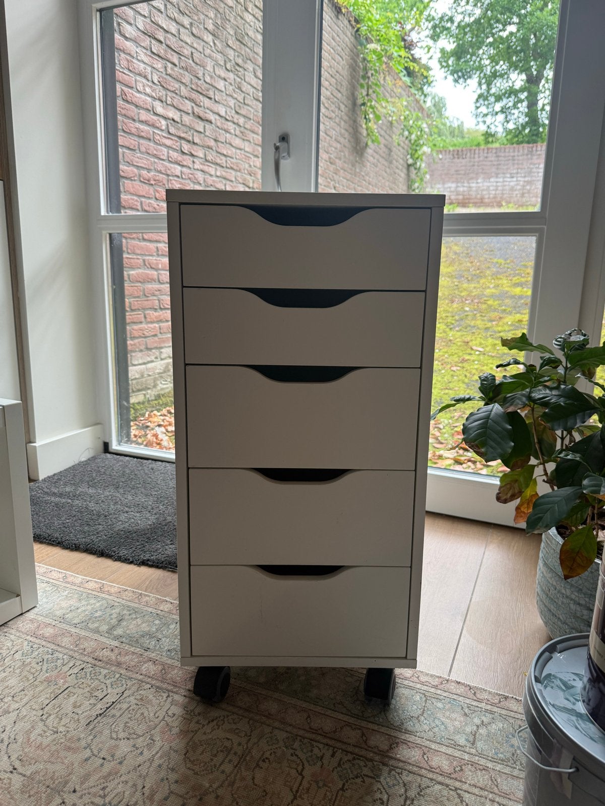 IKEA Ladekastje met 5 lades en wieltjes, Huis en Inrichting, Kasten | Ladekasten, Ophalen, Minder dan 50 cm, Gebruikt, 5 laden of meer