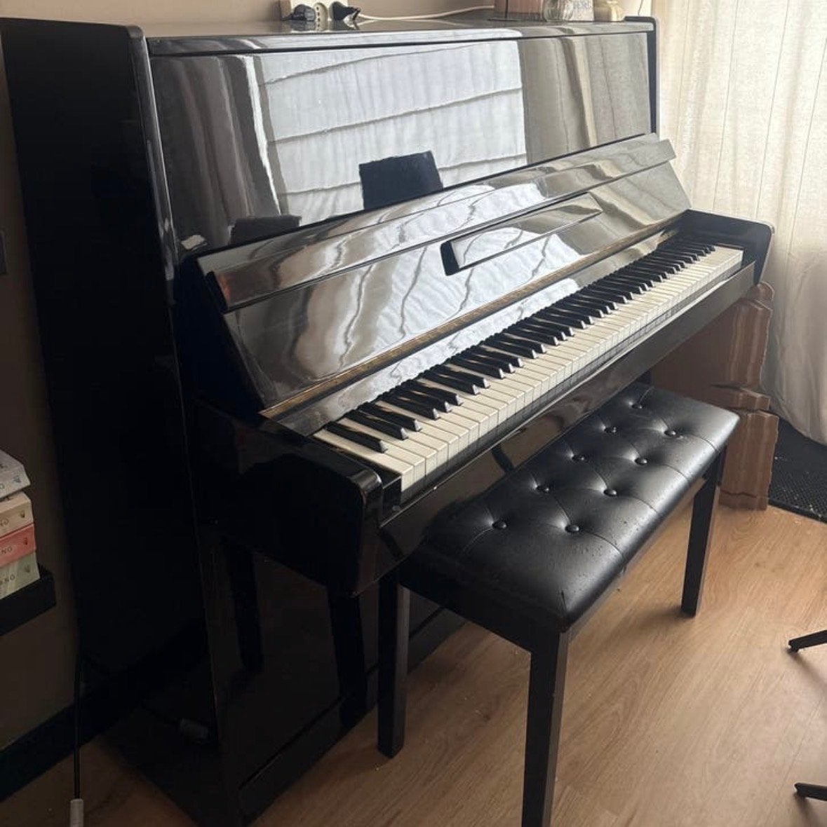 Alexander Irmbach Piano - Zwart Hoogglans, Muziek en Instrumenten, Ophalen, Gebruikt, Zwart, Piano