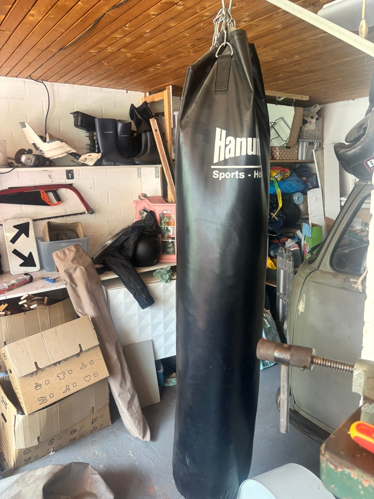 Bokszak zwaar  boksbal, kickboks, kickbox hanumat sports, Ophalen, Zo goed als nieuw, Bokszak