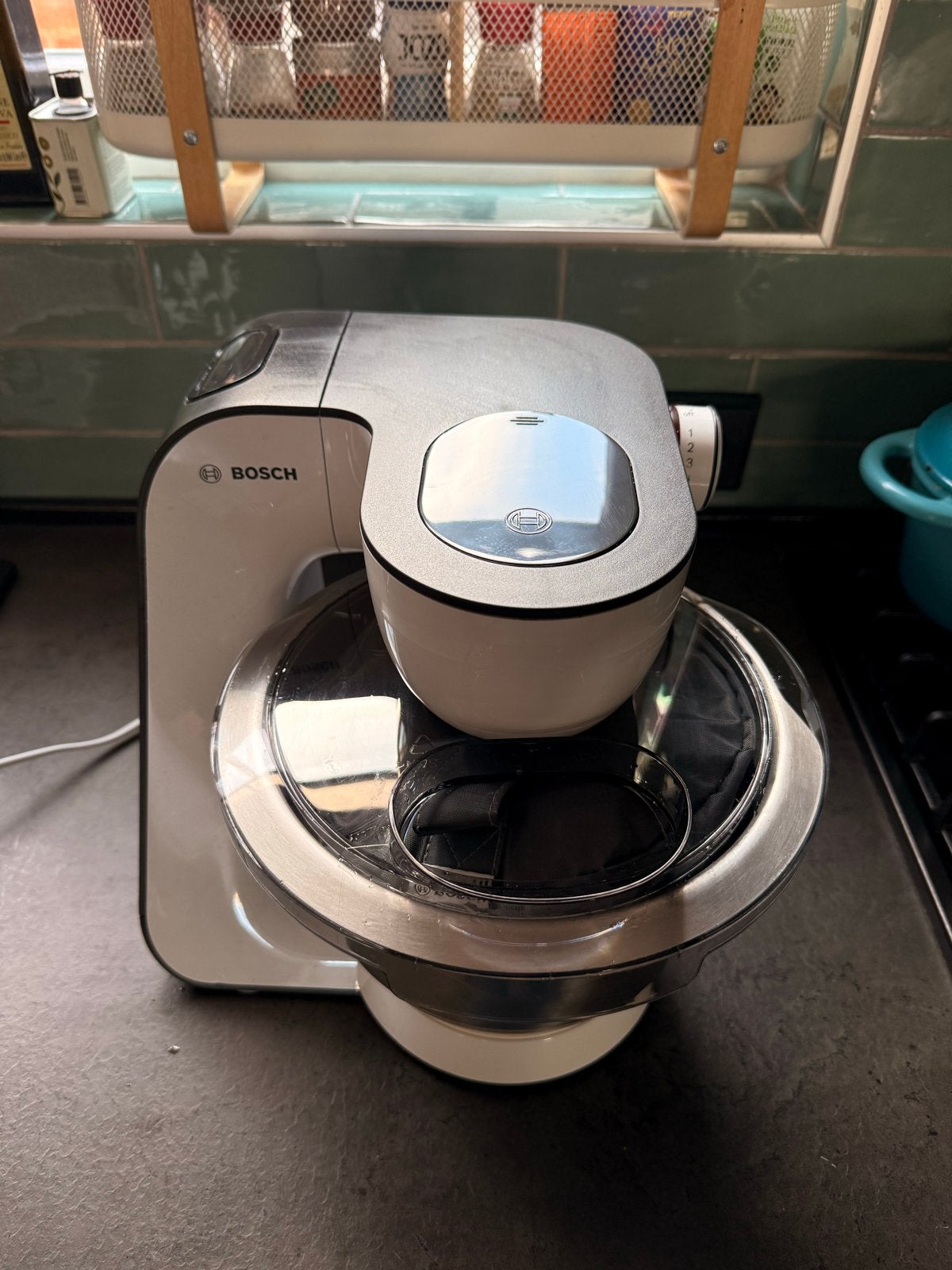 Bosch MUM5 Keukenmachine - Zo goed als nieuw, Ophalen of Verzenden, Zo goed als nieuw, Vaatwasserbestendig, 3 snelheden of meer