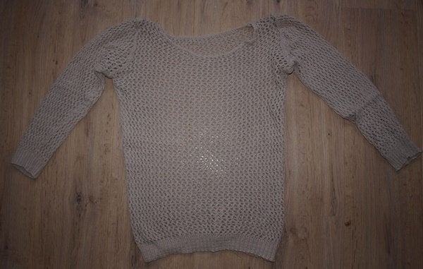 Creme Gaatjes Trui (M), Ophalen of Verzenden, Gedragen, Maat 38/40 (M), Beige
