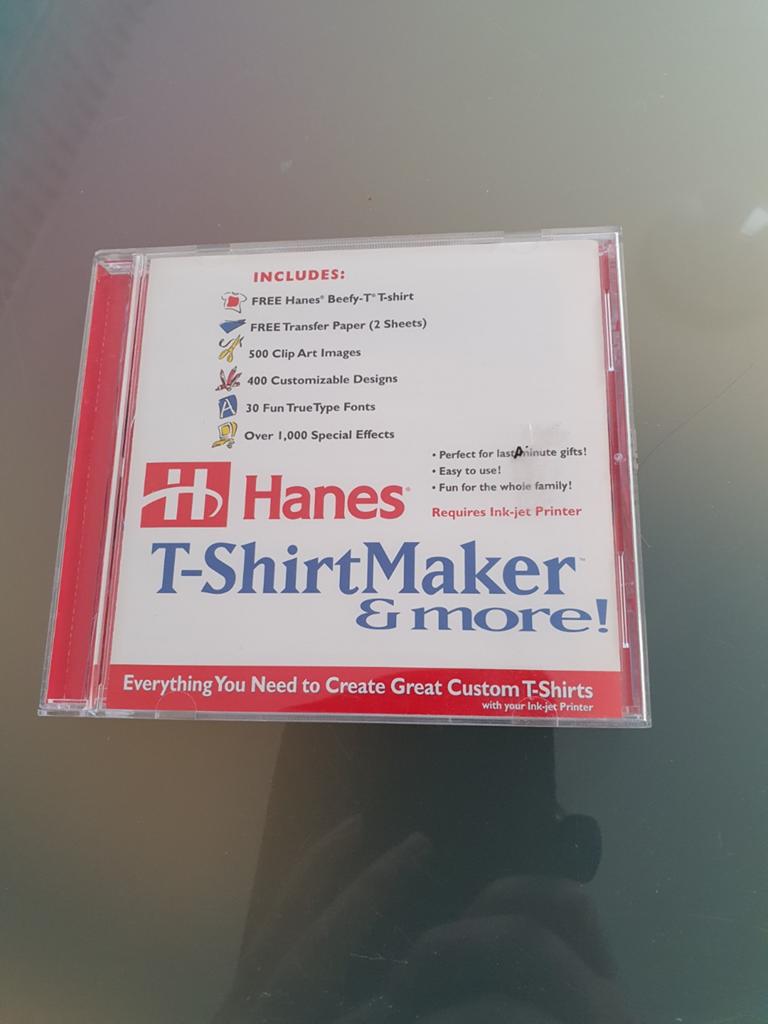 Hanes T-Shirt Maker & More | PC CD-ROM | Vintage, Computers en Software, Antivirus- en Beveiligingssoftware, Ophalen of Verzenden
