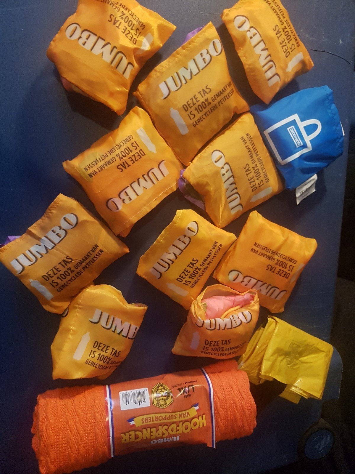 Jumbo-boodschappentassen, alles voor € 5., Ophalen