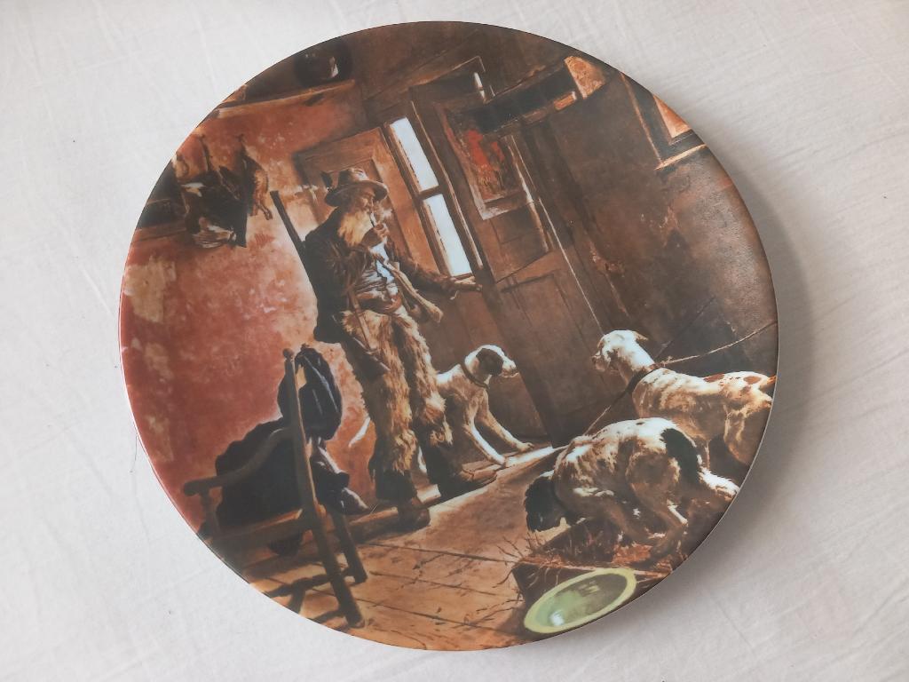 zeer mooi wandbord limoges porselein cottage collectors item, Antiek en Kunst, Curiosa en Brocante, Ophalen