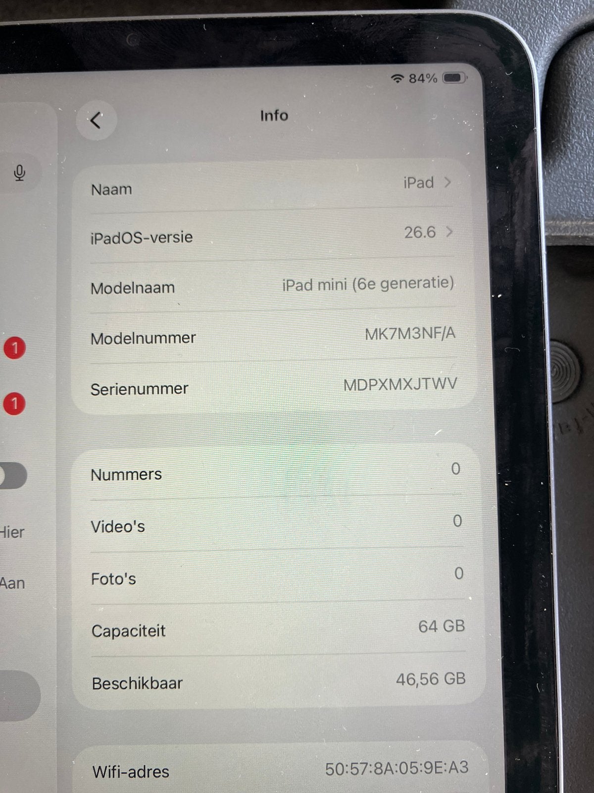 Foto 12 van Ipad mini 6 spacegray 64 GB