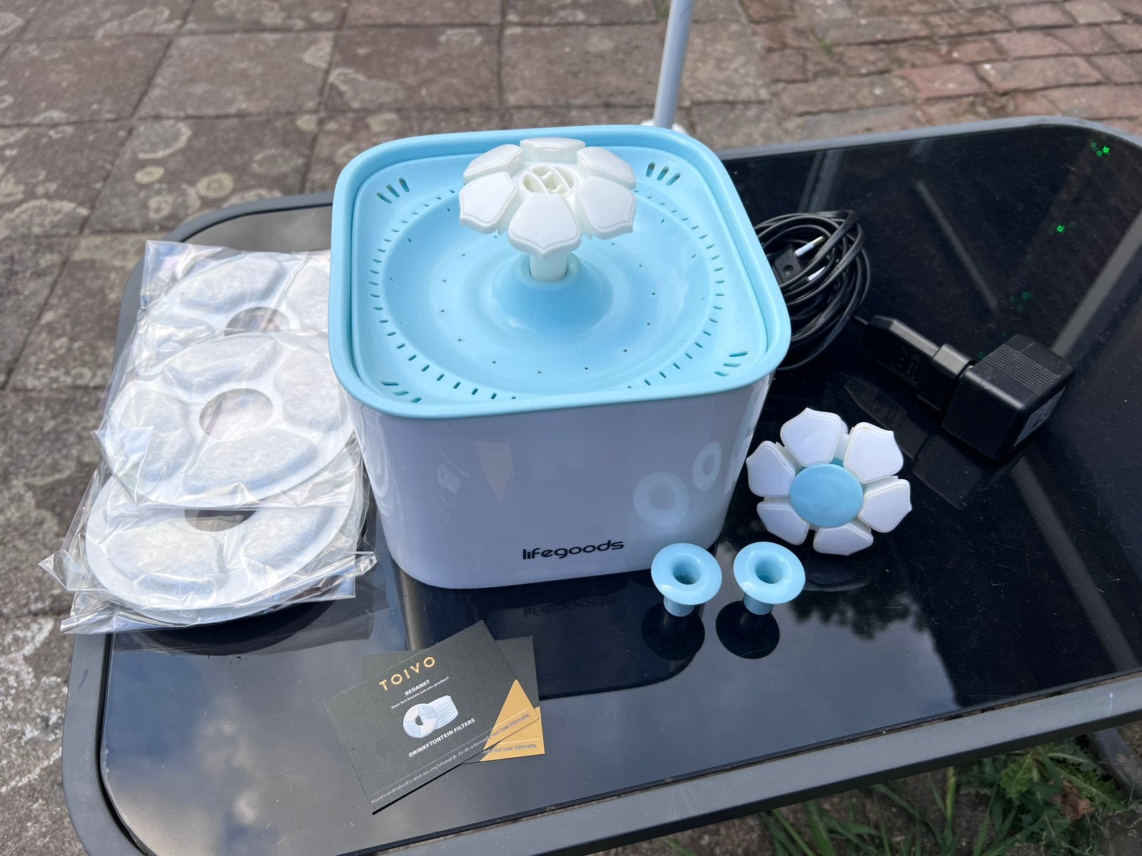 Water drinkfontein Katten inclusief filters, Dieren en Toebehoren, Ophalen of Verzenden, Zo goed als nieuw