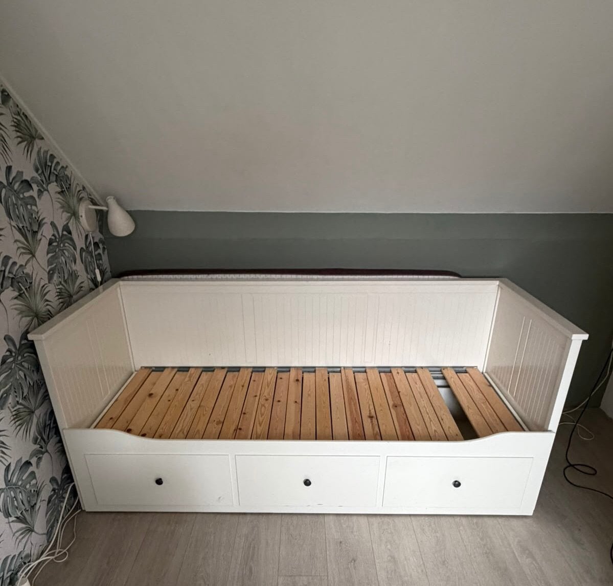 IKEA Hemnes bedbank, Ophalen, Gebruikt, Eenpersoons, Wit