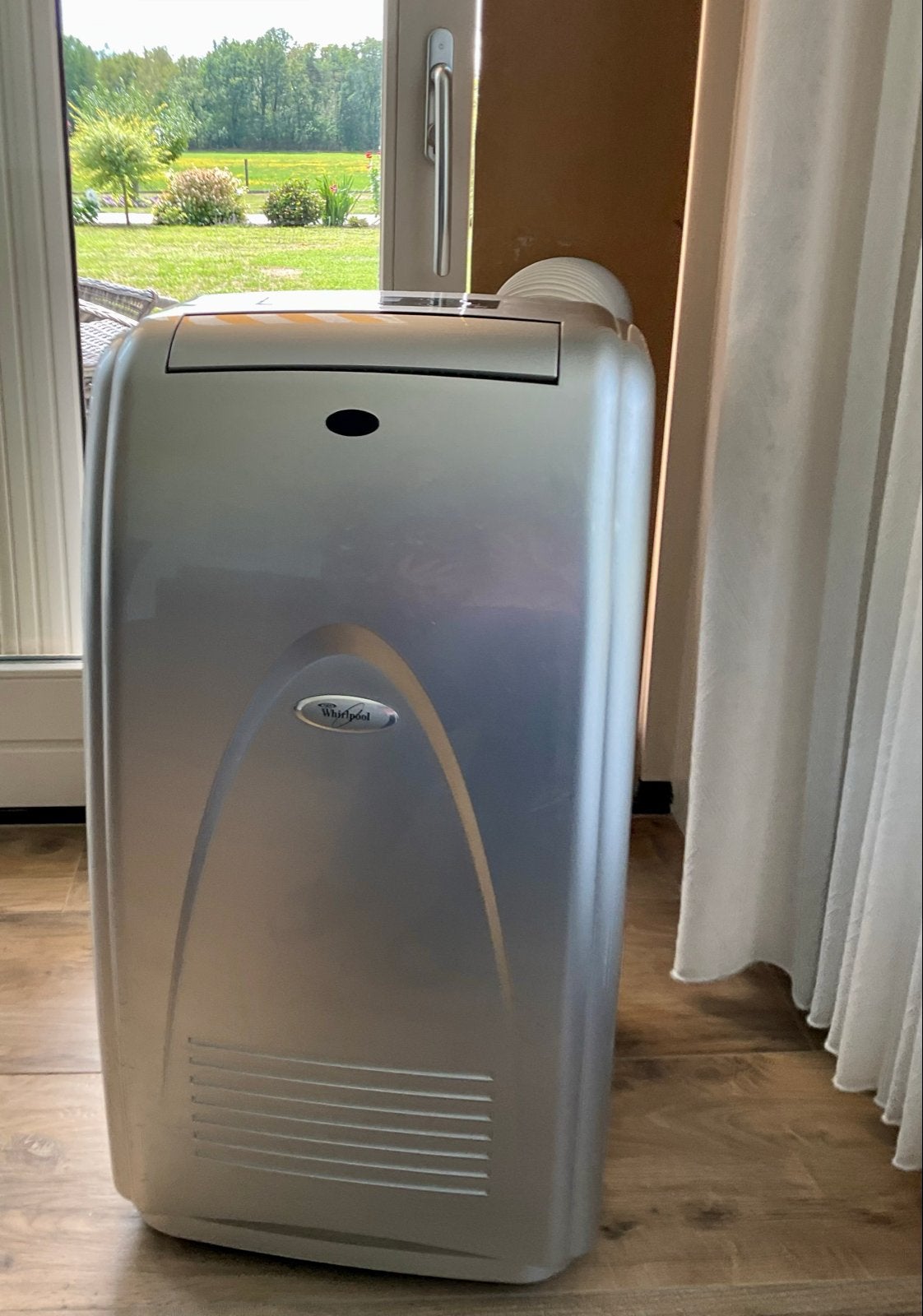 Verrijdbare airco met optionele doorvoer - Prima conditie, Witgoed en Apparatuur, Airco's, Ophalen, Gebruikt, Minder dan 60 m³