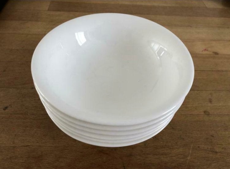 6 stuks Wedgwood White China papschaaltjes, Huis en Inrichting, Keuken | Servies, Zo goed als nieuw, Schaal of Schalen, Porselein