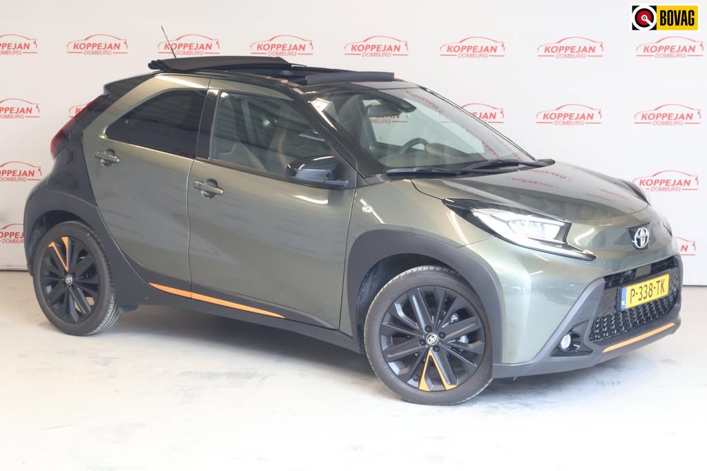 Toyota Aygo X 1.0 VVT-i S-CVT Limited NL auto,Cabrio, carpla, Auto's, Gebruikt, 4 stoelen, Leder en Stof, Origineel Nederlands