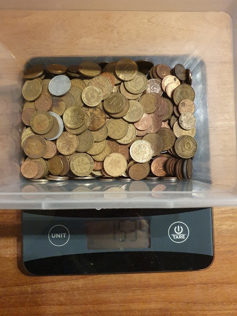 Ruim 1,5 kilo munten uit Duitsland voor de euro, Postzegels en Munten, Munten | Europa | Niet-Euromunten, Ophalen of Verzenden