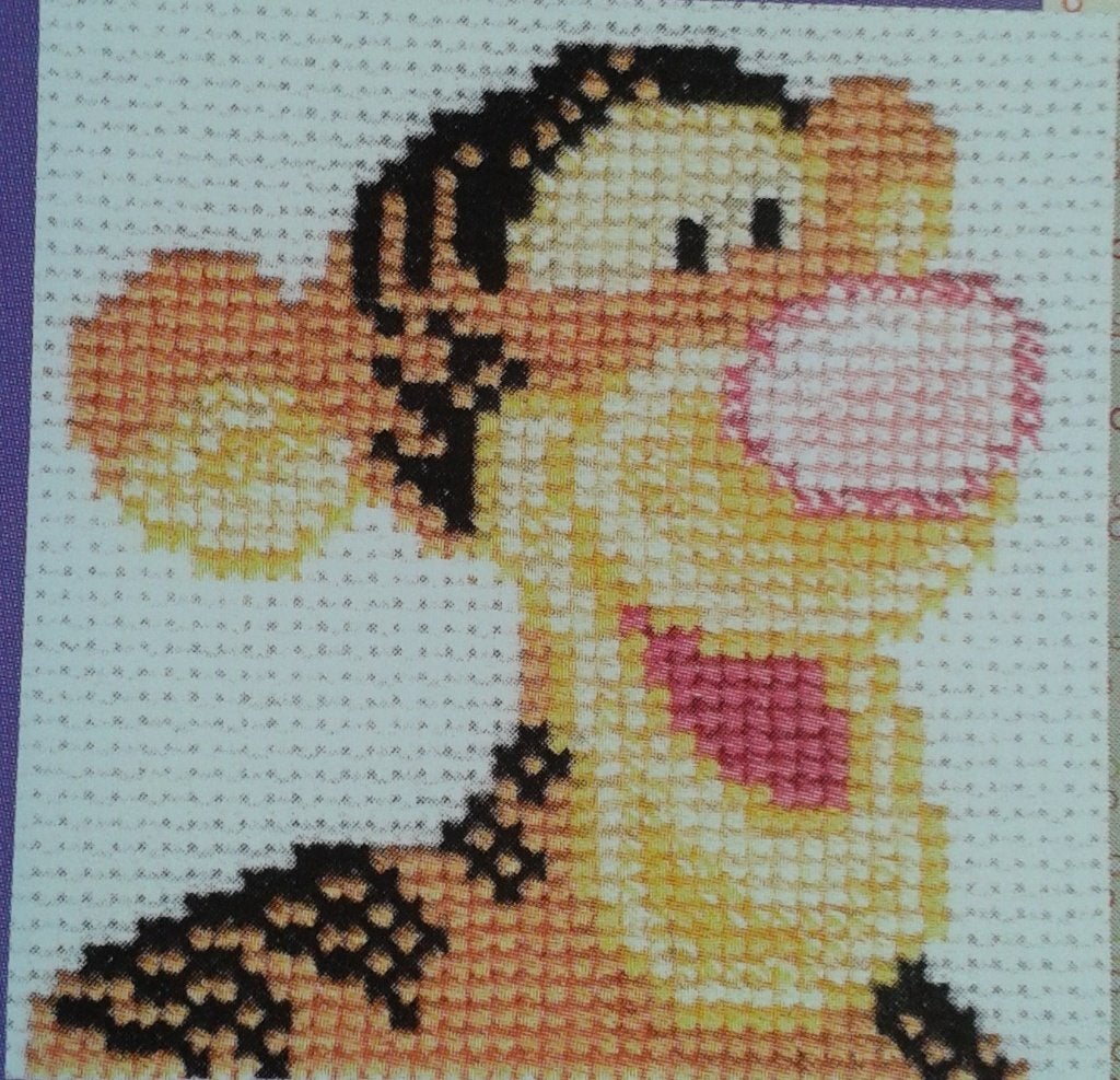 Borduurpatroon Disney Teigetje (Tigger) 7x7 cm, Ophalen of Verzenden, Zo goed als nieuw, Handborduren, Patroon