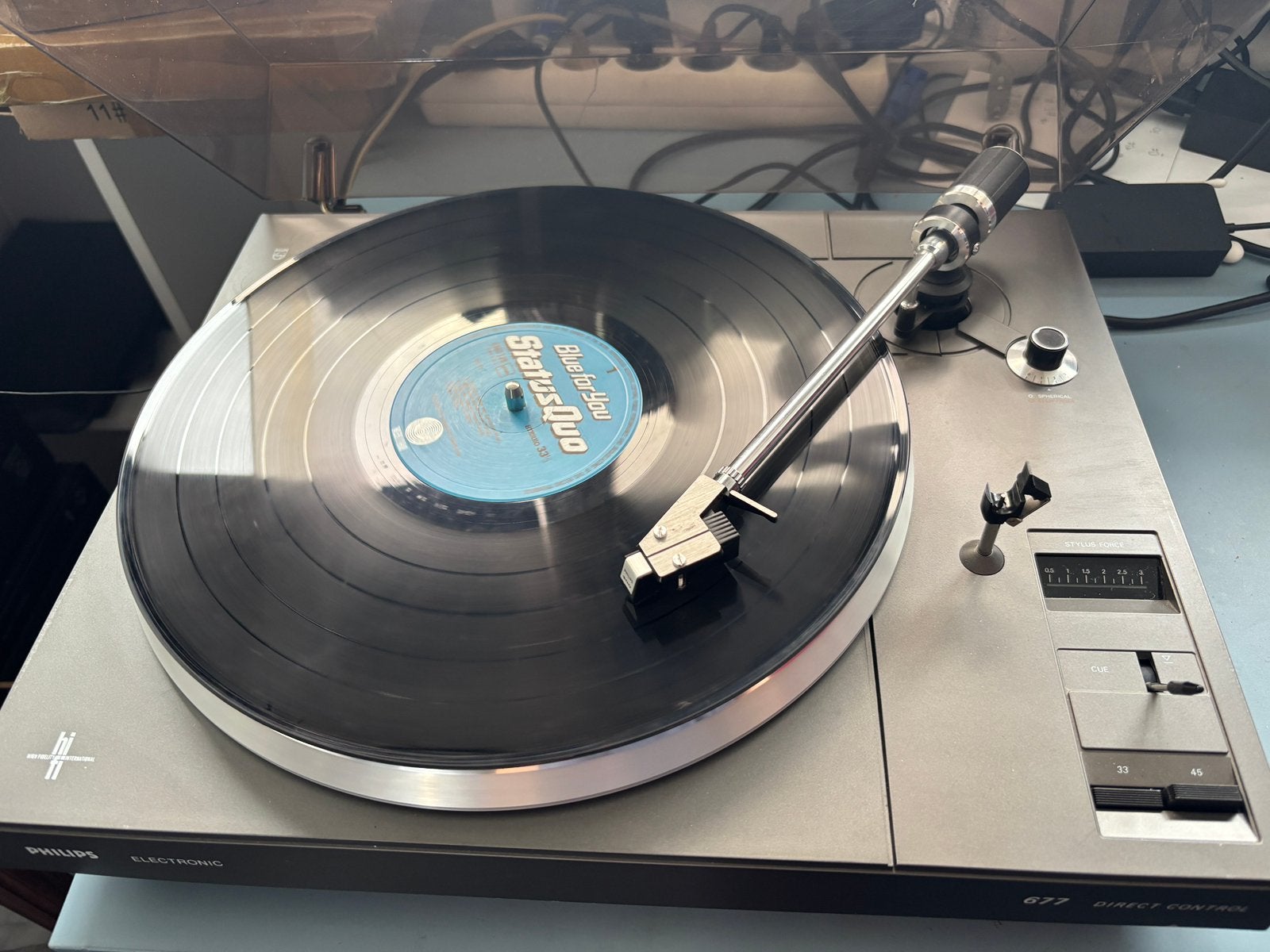 Philips 677 direct control HiFi platenspeler, Ophalen, Zo goed als nieuw, Philips