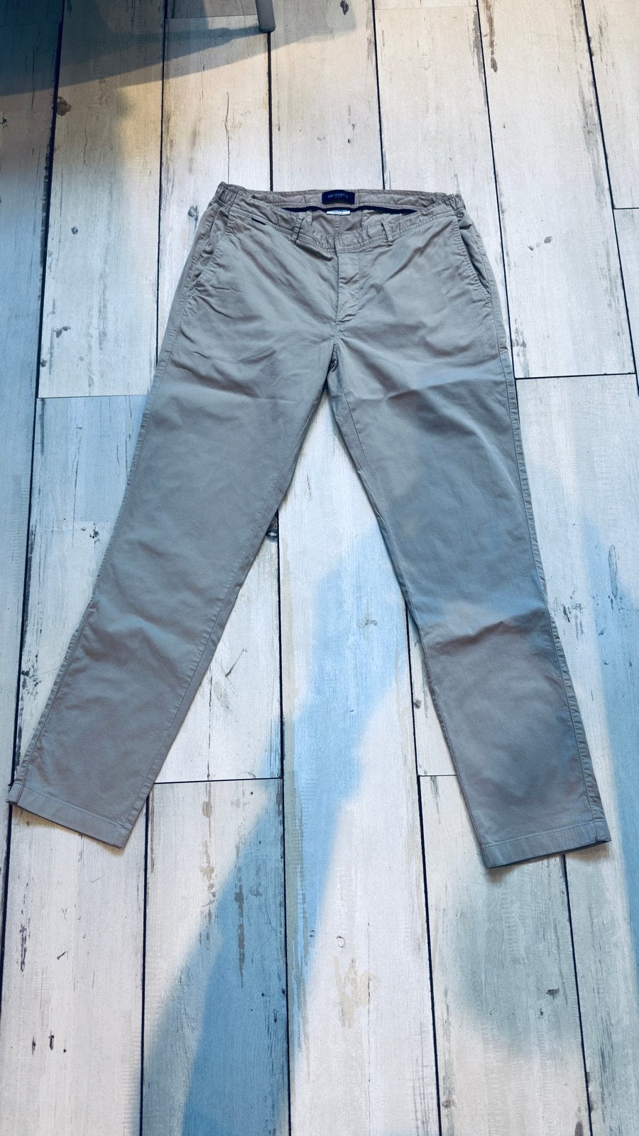 Mr Marvis The Casual Chino - Baristas - Beige - W38 L32, Ophalen of Verzenden, Zo goed als nieuw, Overige maten, Beige