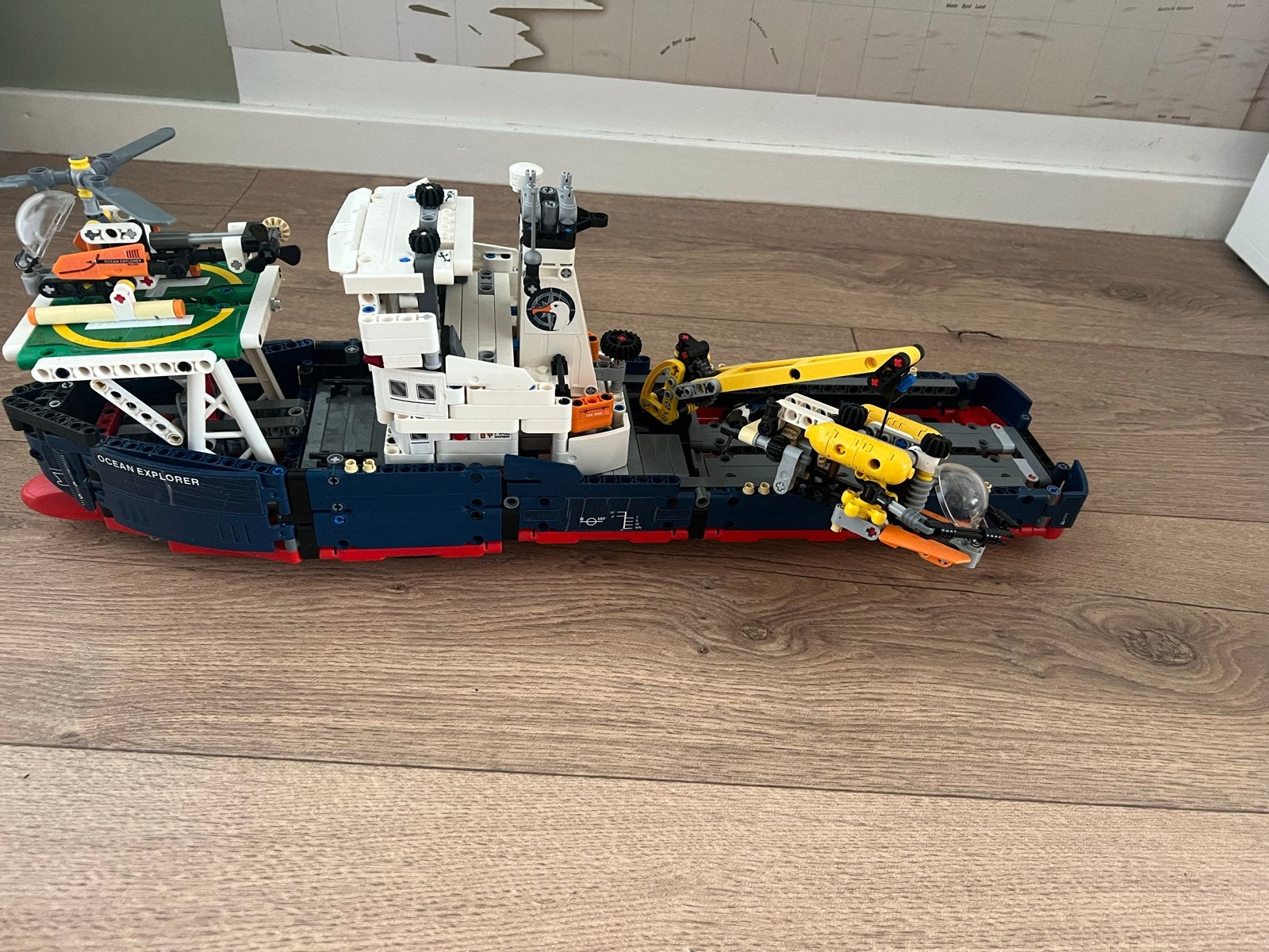 Lego Technic Ocean Explorer Schip met Helikopter en Onderzee, Ophalen of Verzenden, Gebruikt, Overige merken