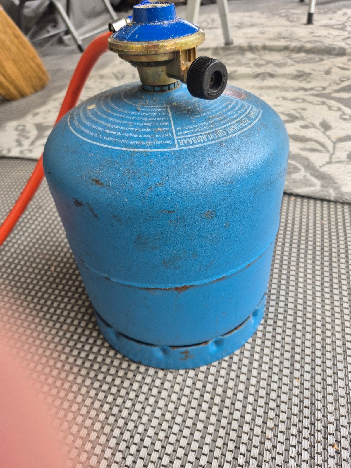 Campingaz gasfles 907 (leeg), Ophalen, Gebruikt