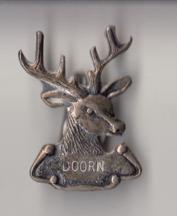 Doorn Hert broche, Gebruikt, Niet vindbaar, Niet vindbaar, Speldje of Pin