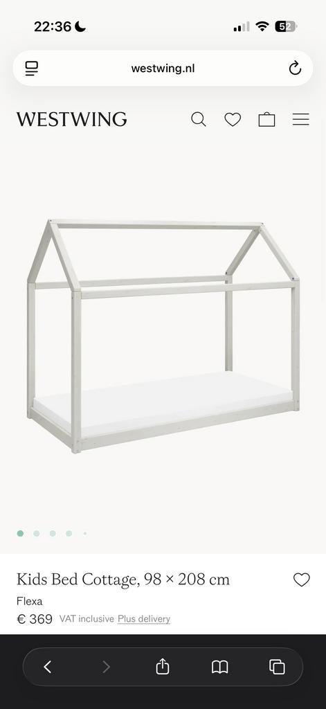 Nieuw in doos FLEXA Cottage eenpersoonsbed, Ophalen, Gebruikt, 180 cm of meer, 85 tot 100 cm