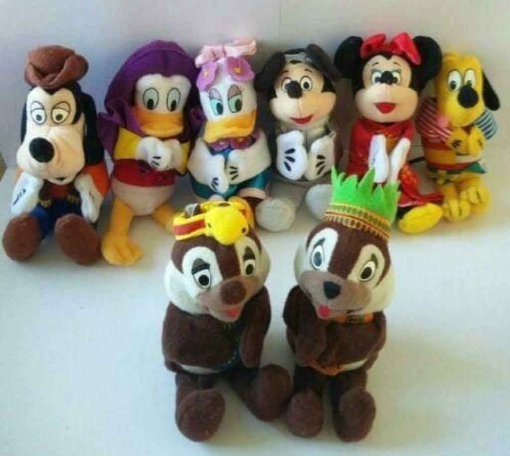 Disneyland knuffels complete set (8x) McDonalds uit 2000, Verzamelen, Ophalen of Verzenden, Overige figuren, Zo goed als nieuw