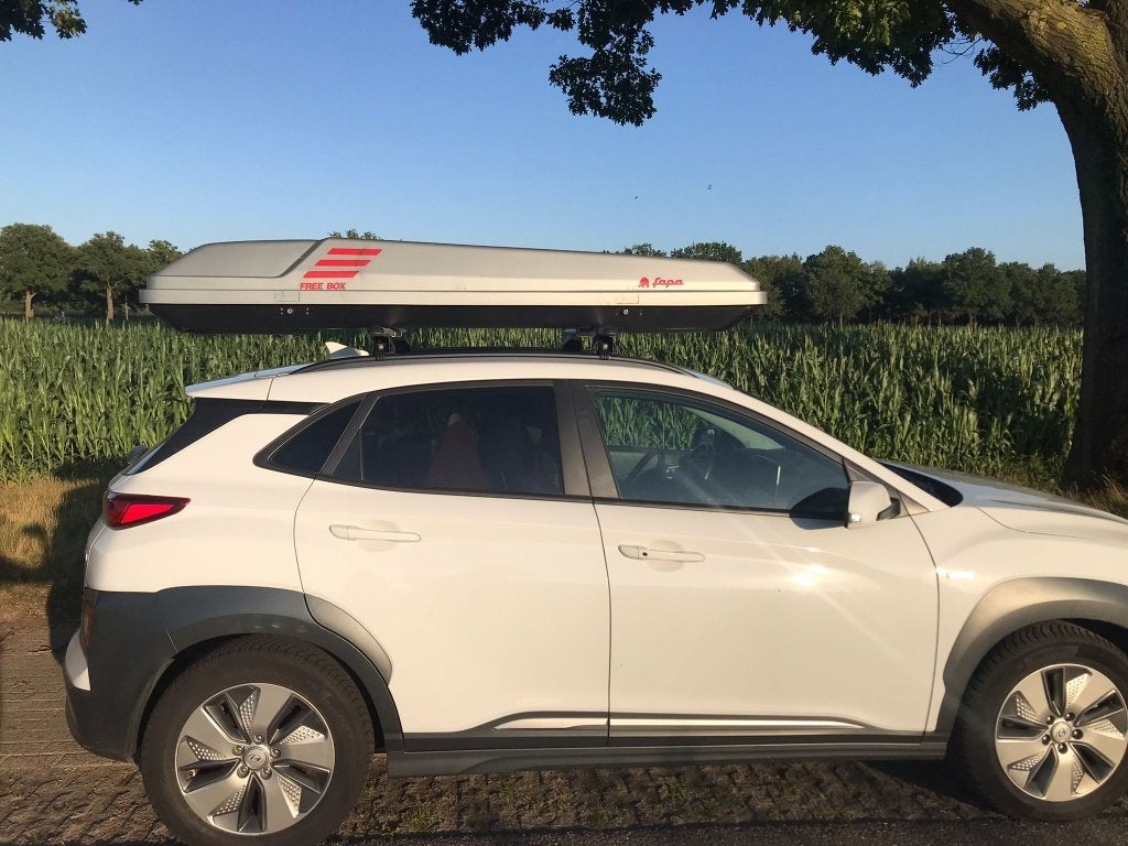 TE HUUR:  Dakkoffer / skibox / skikoffer HUREN. €5,- per dag, Auto diversen, Dakkoffers, Ophalen, Gebruikt