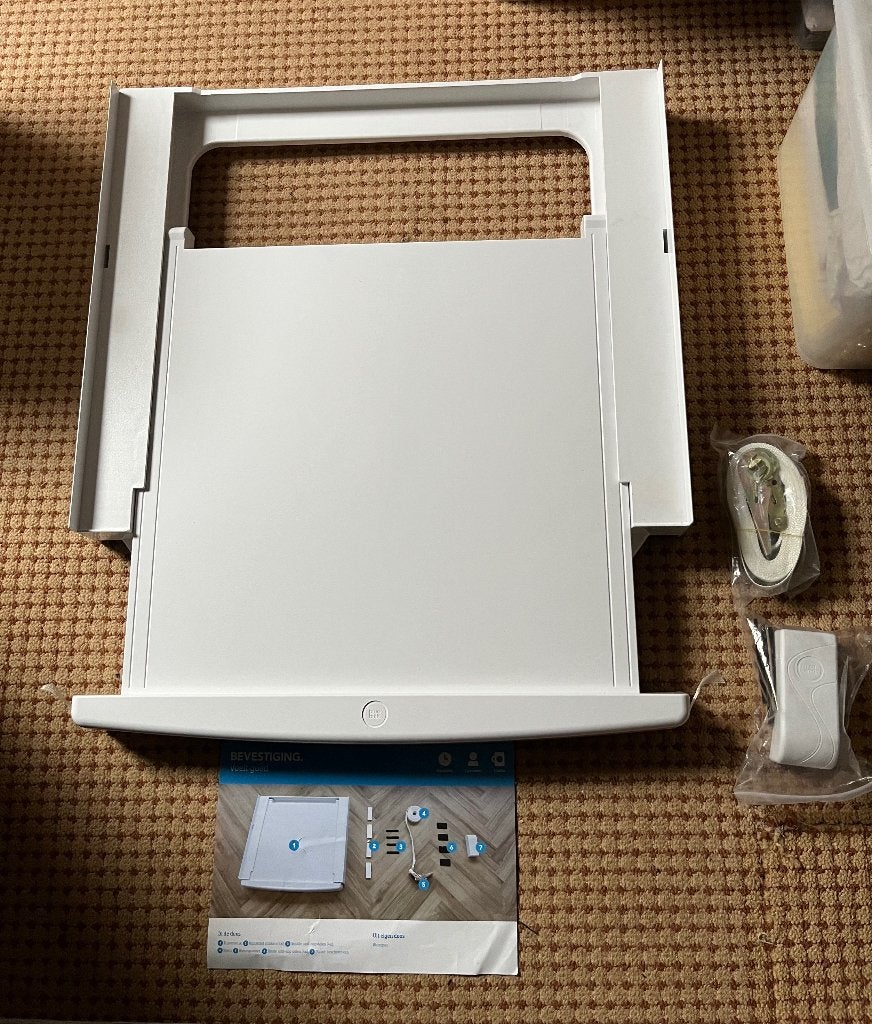 Stapelkit uitschuifbaar tussen wasmachine en droger, Ophalen of Verzenden, Nieuw