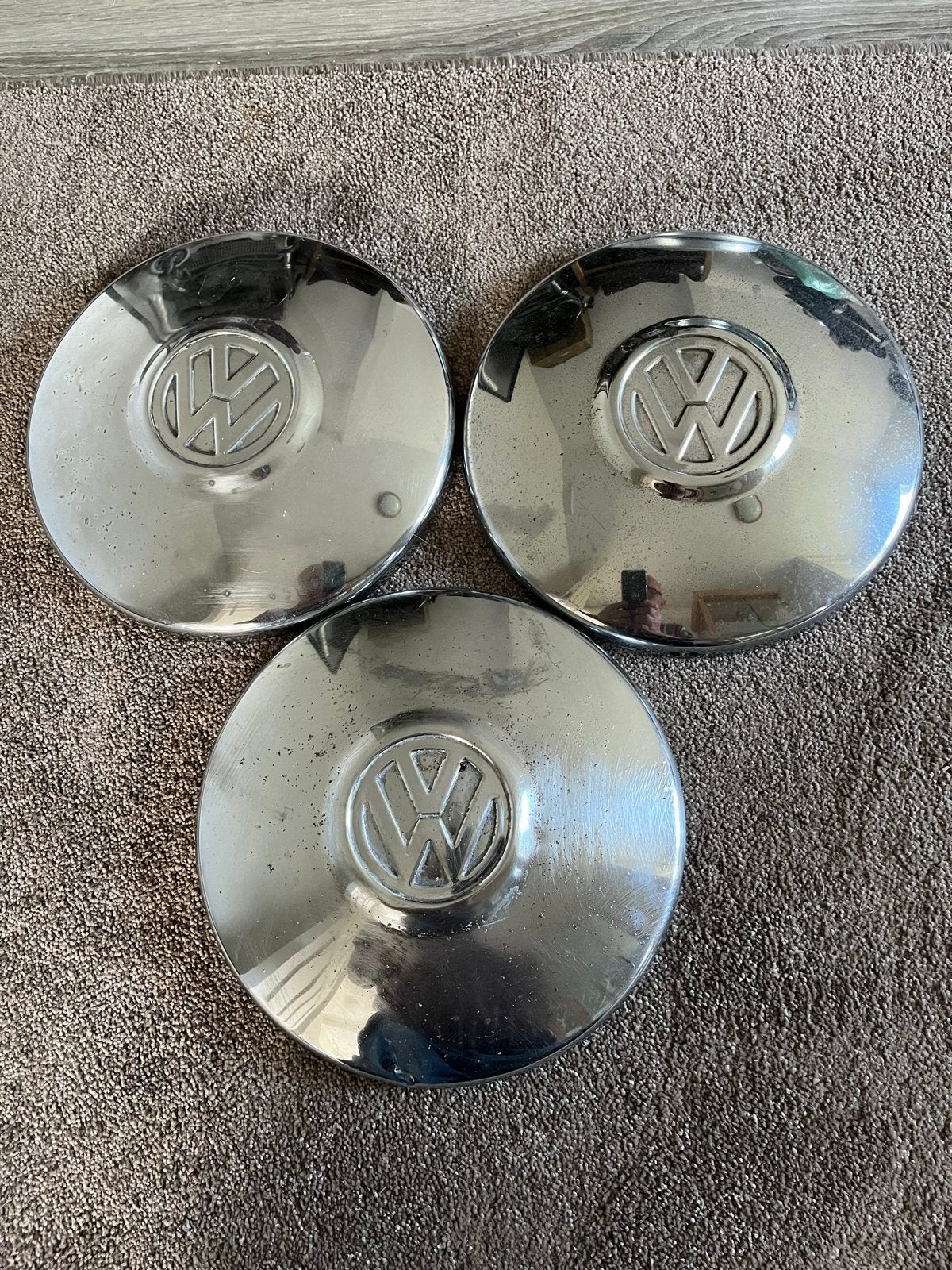 Wieldoppen VW Kever - Set van 3, Ophalen of Verzenden, Gebruikt