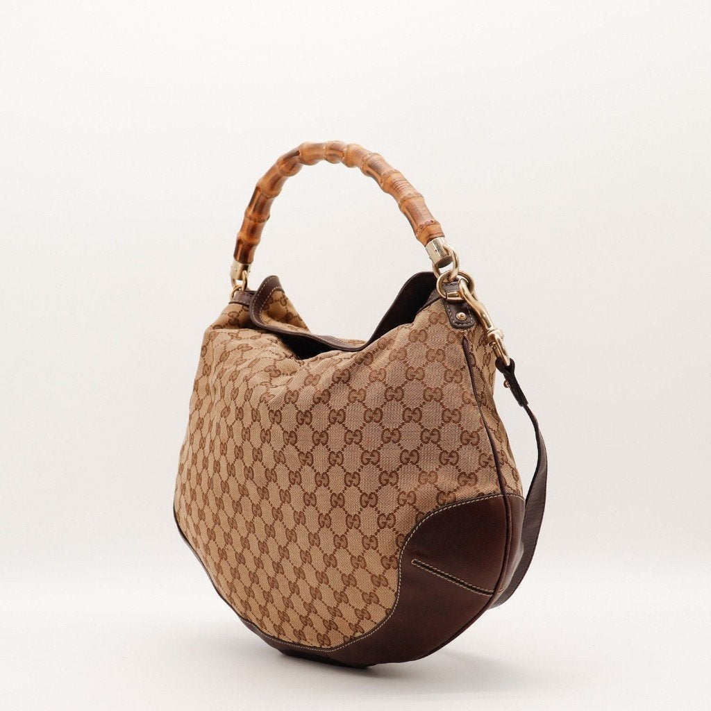 Gucci Peggy Bambou hobotas, Sieraden, Tassen en Uiterlijk, Verzenden, Gebruikt, Zwart, Overige typen