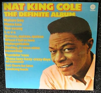Nat King Cole – The Definite Album 1975 LP1965, LP, Gebruikt, Pop, Ophalen of Verzenden