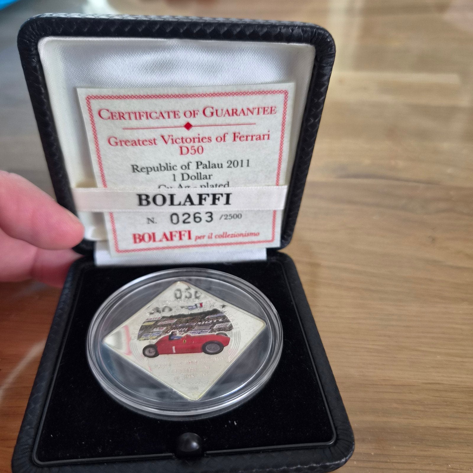 Ferrari munt 1 dollar Palau 2011, Ophalen of Verzenden, Noord-Amerika