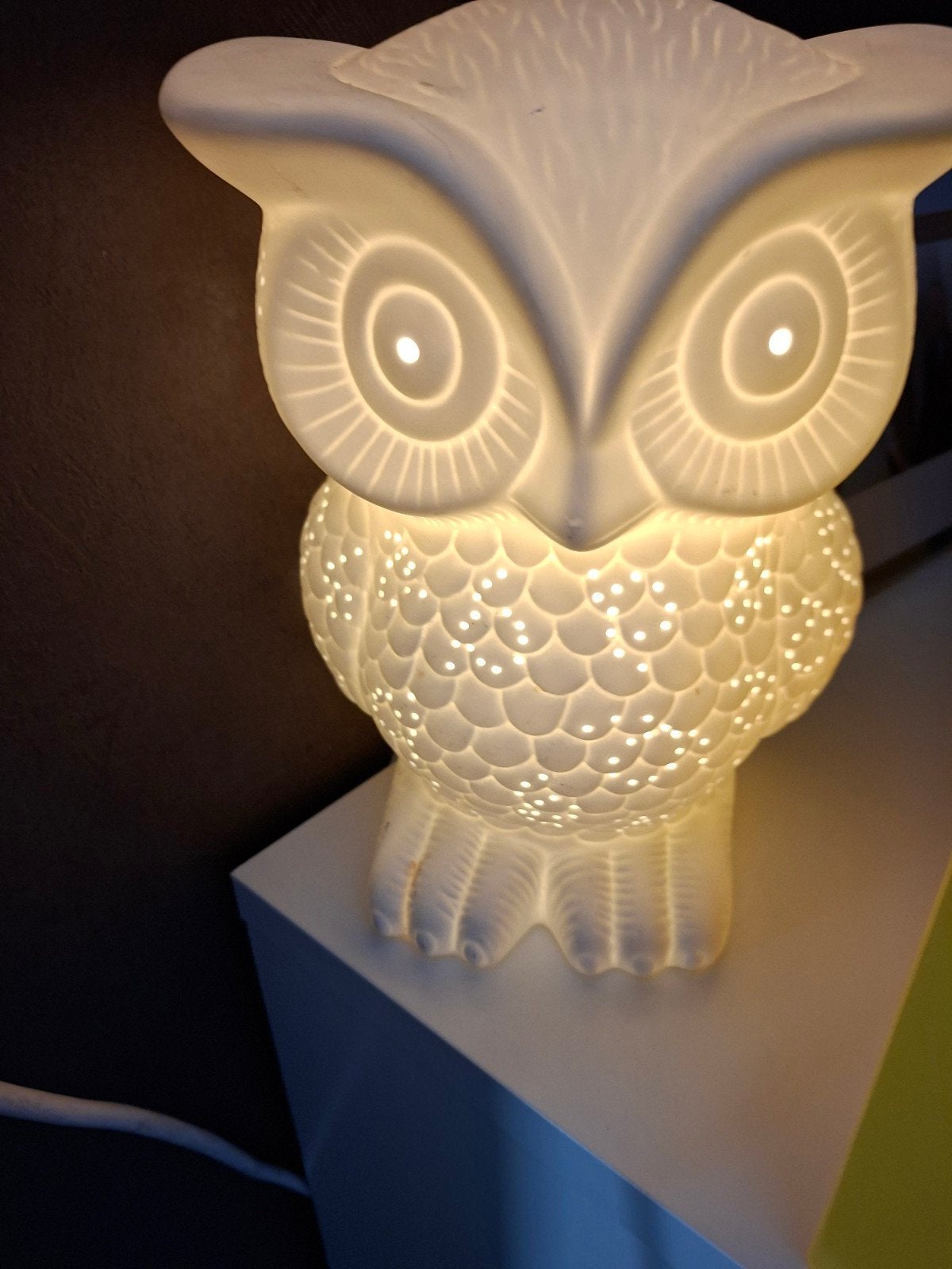 Schattige uil lamp - perfect voor kinderkamer, Ophalen, Wit, Overige merken, Zo goed als nieuw