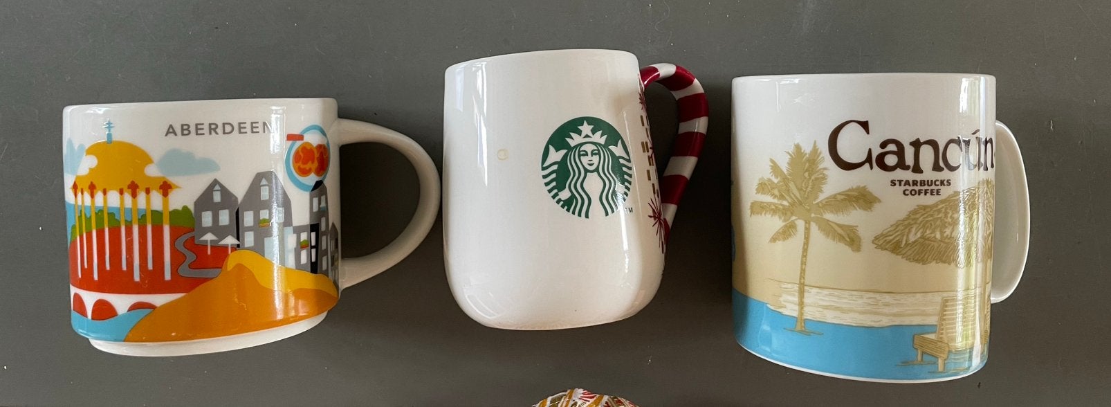 Starbucks mok 3x, Ophalen of Verzenden, Gebruikt, Overige stijlen, Kop(pen) en/of Schotel(s)