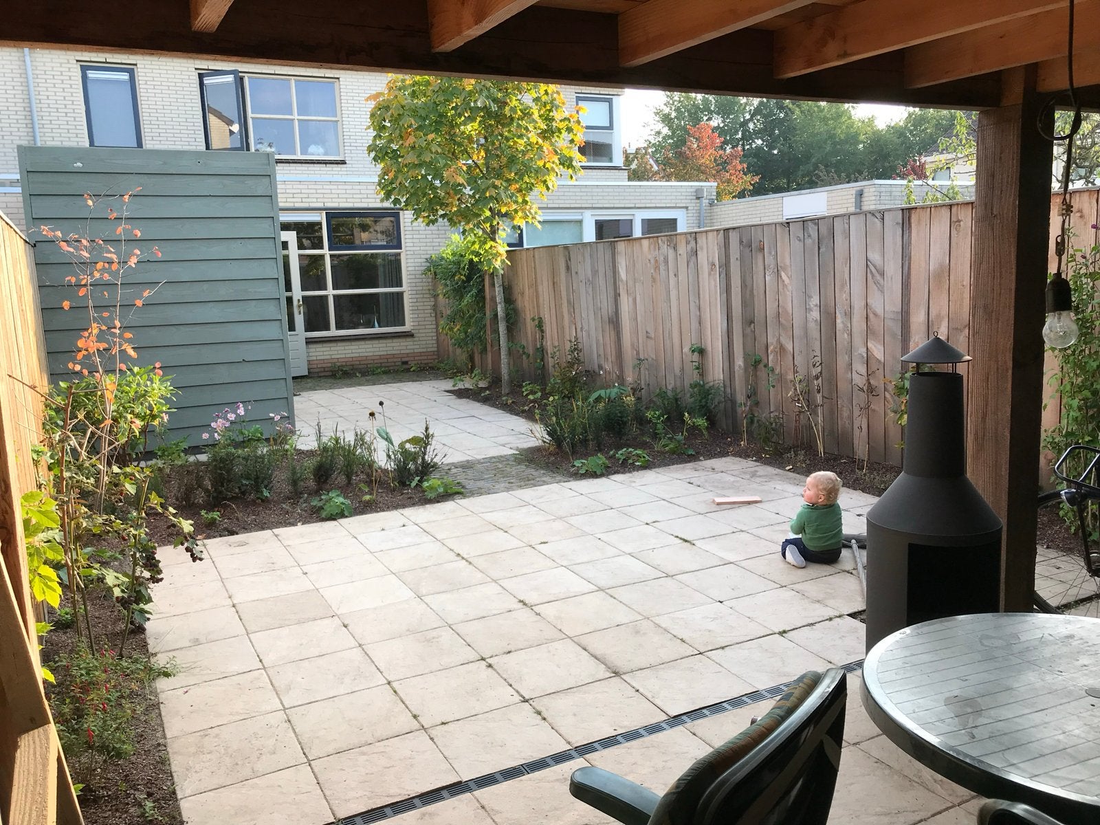 Tegels 40x40 cm voor terras of tuinpad, Ophalen, Gebruikt, Beton, Terrastegels