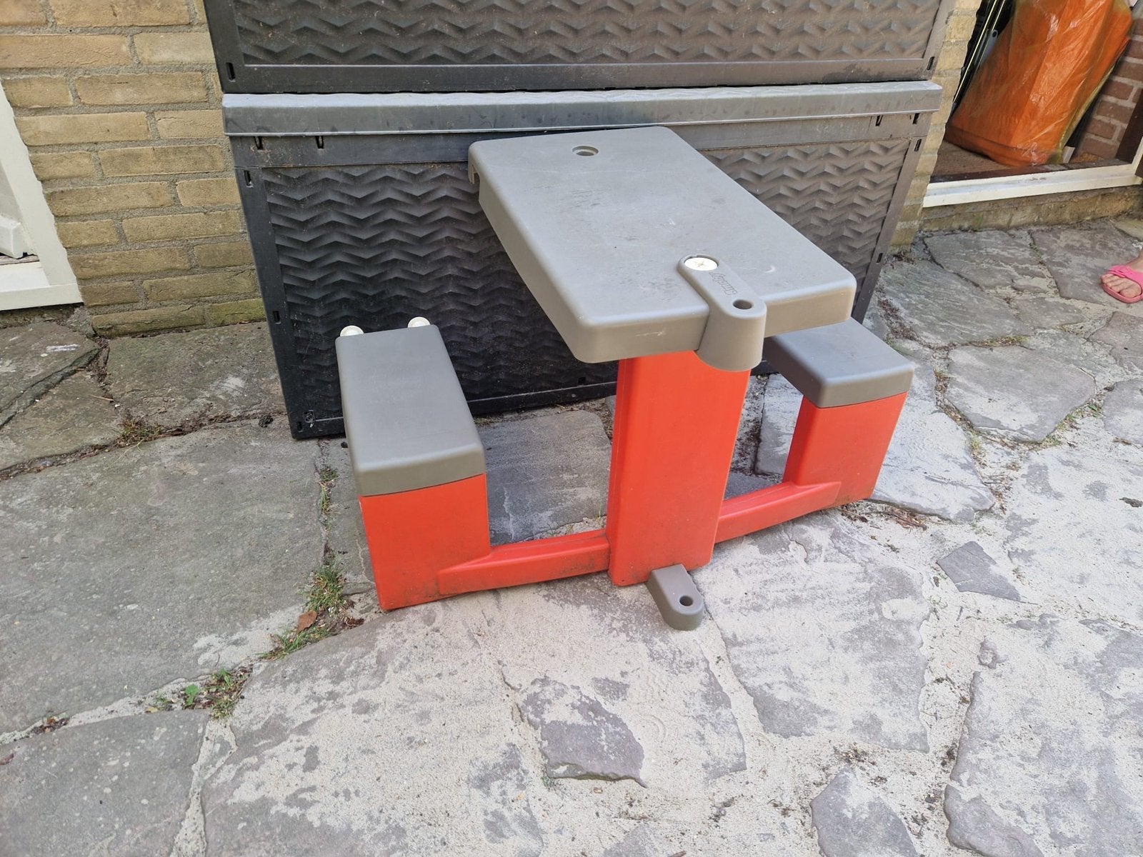 Smoby Picknicktafel voor Kinderen - Rood/Grijs, Ophalen, Gebruikt, Overige typen