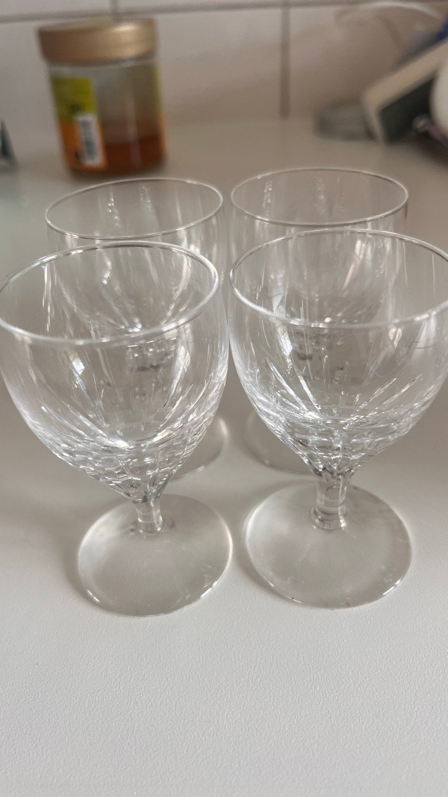 4 Kleine Kristallen Glaasjes - Mooie Kwaliteit, Ophalen