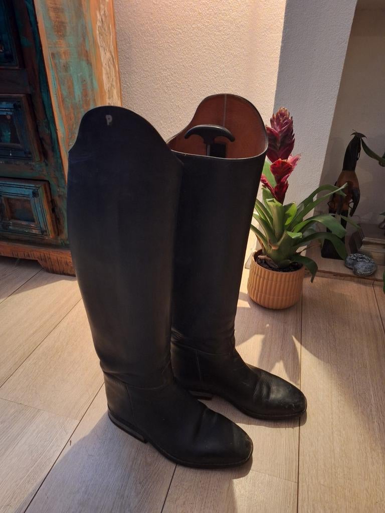 Leren paardrijlaarzen maat 40, Ophalen of Verzenden, Gebruikt, Dressuur, Schoeisel
