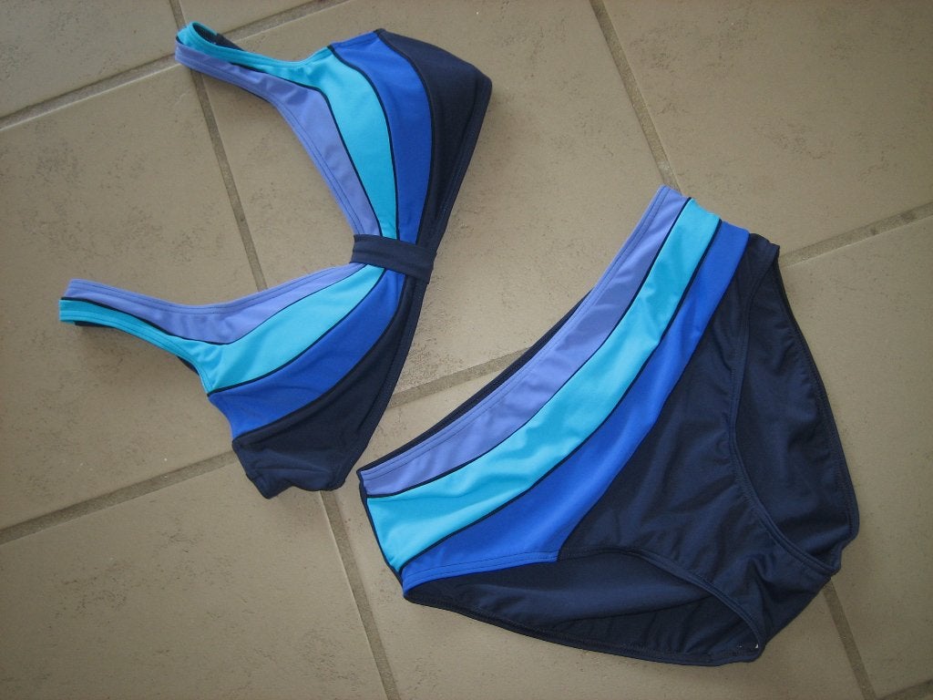 Nieuwe bikini in blauwtinten BEACHLIFE, 40 Cup-B, snazzeys, Beachlife, Nieuw, Bikini, Verzenden