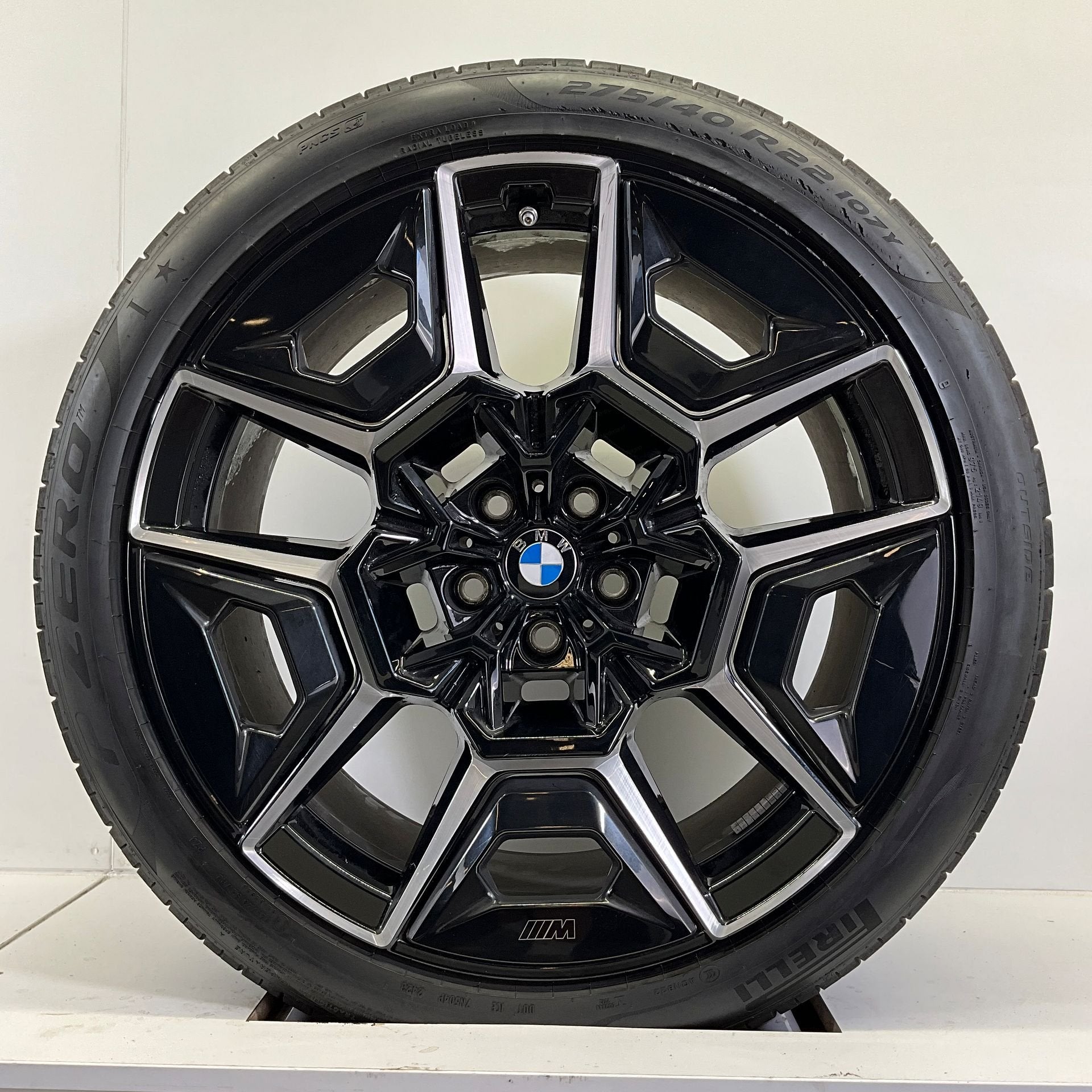 BMW XM BREEDSET VELGEN + ZOMERBANDEN 22 INCH ORIG. 922M, Gebruikt, -, 275 mm, -