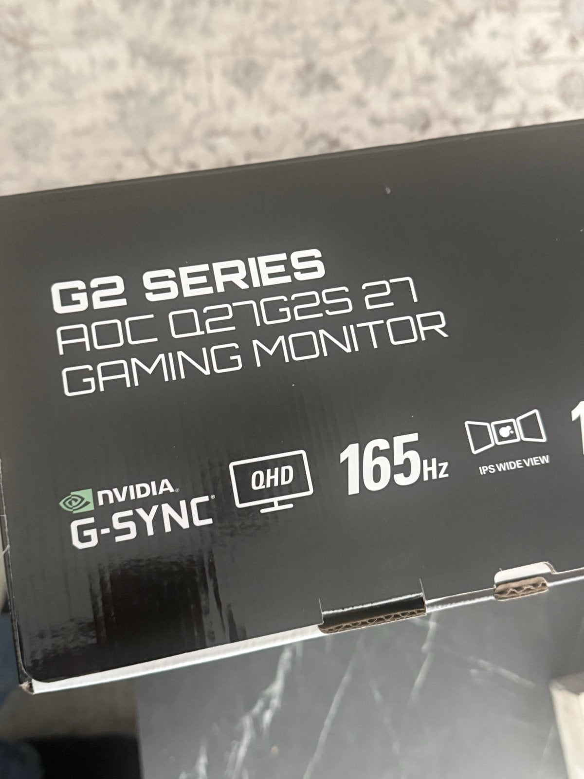 AOC Q27G2S/EU 27" QHD 165Hz 1ms IPS Gaming Monitor, Computers en Software, Monitoren, Gaming, IPS, In hoogte verstelbaar, Zo goed als nieuw