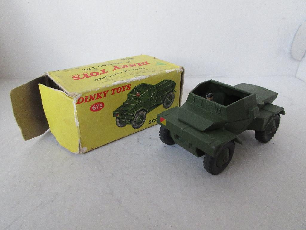 Dinky Toys Scout Car nr. 673, Ophalen of Verzenden, Zo goed als nieuw, Overige typen, Dinky Toys