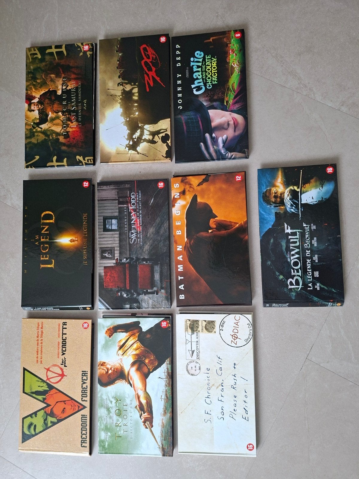 Diverse DVD- films - Warner Bros Collector's Edition, Engels, Vanaf 16 jaar, Bonusmateriaal, Nederlands