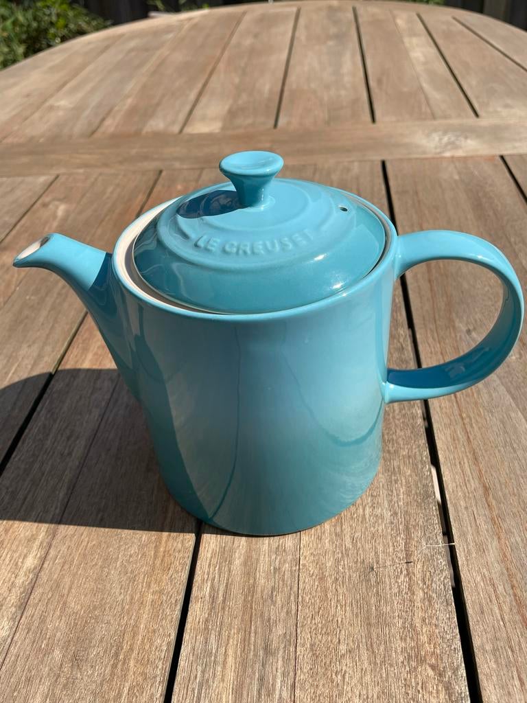 Le Creuset theepot in Caribisch blauw, Ophalen of Verzenden